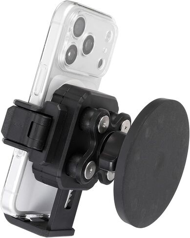 Magnetic Motorcycle Phone Mount: 88 lb Strong Magnetic Pull for Gas Tank, Heavy-Duty with Vibration Dampener, Camera Friendly, One-Handed 1-Second Lock & Release, Fits 4.7-7.2" Smartphones in Kuwait