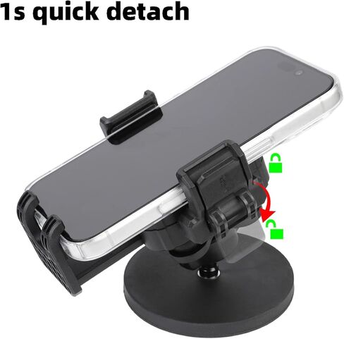 Magnetic Motorcycle Phone Mount: 88 lb Strong Magnetic Pull for Gas Tank, Heavy-Duty with Vibration Dampener, Camera Friendly, One-Handed 1-Second Lock & Release, Fits 4.7-7.2" Smartphones in Kuwait