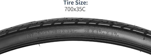 إطارات الدراجة YUNSCM 700C 700 X 35C /37-622 و700C صمام شريدر وشريطين حافة متوافق مع إطارات وأنابيب الدراجة 700x35C-38C 35/38-622 (W-2109) in Saudi Arabia
