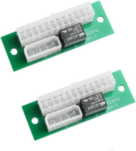 Acxico 2 قطعة Add2PSU محول إمداد طاقة متعدد، تشغيل أجهزة كمبيوتر متعددة PSU معًا... in Kuwait