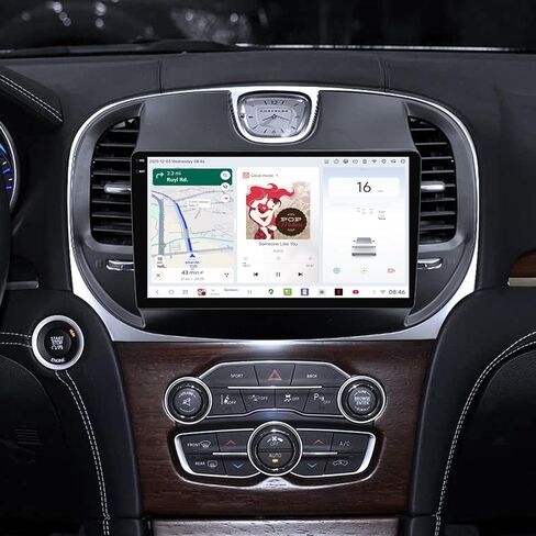 لكرايسلر 300 2015-2019 راديو تحديث استبدال ستيريو السيارة مع Carplay & Android Auto 8-Core 4+64G وحدة الرأس 9 بوصة 1280x720 IPS شاشة تعمل باللمس بلوتوث in Kuwait