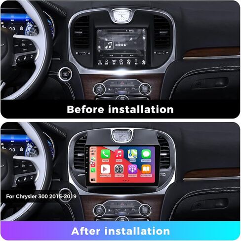 لكرايسلر 300 2015-2019 راديو تحديث استبدال ستيريو السيارة مع Carplay & Android Auto 8-Core 4+64G وحدة الرأس 9 بوصة 1280x720 IPS شاشة تعمل باللمس بلوتوث in Kuwait
