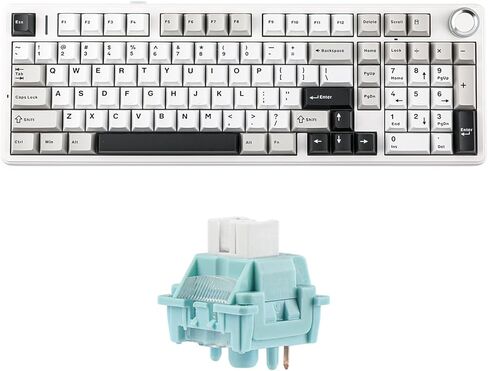 MechLands Aula F99 PRO 96% Mechanical Gaming Keyboard with LEOBOG Ice Vein 100 Pcs 42gf Linear Keyboard Switches in Kuwait