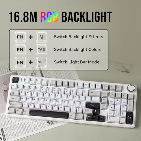 MechLands Aula F99 PRO 96% Mechanical Gaming Keyboard with LEOBOG Ice Vein 100 Pcs 42gf Linear Keyboard Switches in Kuwait