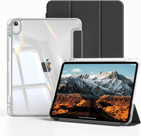حافظة kenke لجهاز iPad (A16) الجيل الحادي عشر 11 بوصة 2025، iPad الجيل العاشر 10.9 بوصة 2022 مع حامل أقلام، غطاء إطاري ناعم نحيف من مادة TPU مع غطاء خلفي صلب شفاف شفاف، نوم/استيقاظ تلقائي، وردي فاتح in Kuwait
