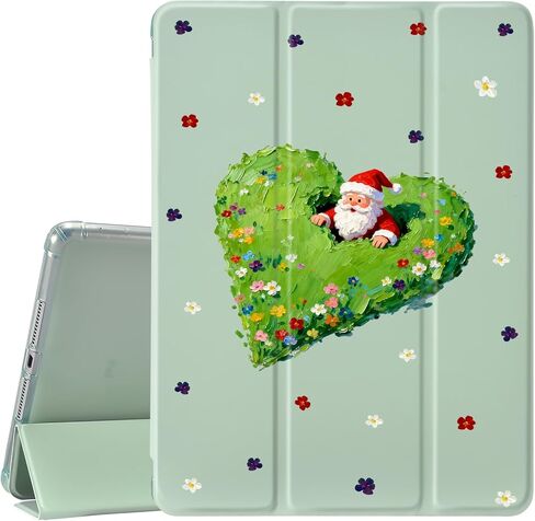 JOYLAND Ocean Coconut Tree لجهاز iPad الجيل العاشر 10.9 بوصة/iPad (A16) الجيل الحادي عشر 11 بوصة 2025 مع حامل قلم رصاص - غطاء واقٍ بحامل ثلاثي الطي مع ظهر ناعم من مادة TPU، أزرق in Kuwait