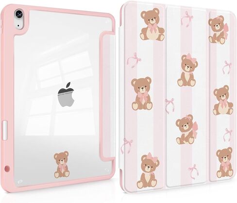 Case Compatible with iPad (A16) 11th Generation 11 Inch 2025/10th Generation 10.9 Inch 2022, Shockproof Hybrid Slim Stand Cover with Clear Back Shell & Pencil Holder, Auto Wake/Sleep, Z005 in Kuwait
