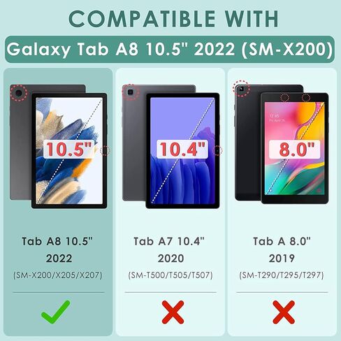 for Samsung Galaxy Tab A8 10.5-inch Case, Ultra-Thin Multi-Angle Bracket Full Body Case with Wake/Sleep Function, for Samsung Galaxy A8 2022 [SM-X200/X205/X207] - Blue Flash Bible Pattern in Kuwait