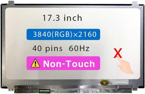 بديل شاشة 17.3 بوصة للوحة عرض LCD Dell Precision 17 7740 40 دبوس (UHD 3840 * 2160 غير تعمل باللمس) in Kuwait