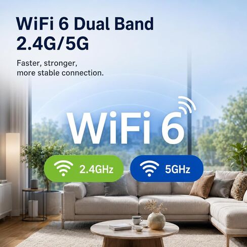 4K Window Security Camera, WiFi 6 Dual Band 2.4G/5G Indoor Outdoor Camera, No Drilling Magnetic Mount, UHD Night Vision, 2-Way Audio, Motion Detection, TF Card Storage in Kuwait