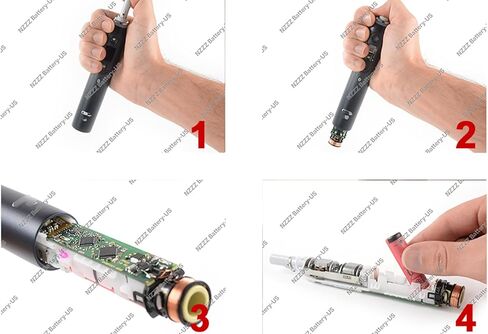 Nzzz 2Pcs [1250mAh] Replacement Battery for Braun Oral-B iO Series iO9, iO6, iO7, iO8, iO10 Toothbrush Type 3758 Type 3776 Type 3794 (Confirm Battery fit Before Purchase) in Kuwait