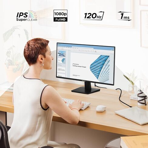 ViewSonic VA2748-MH 27 Inch Full HD 1080p IPS Monitor with 120Hz, Variable Refresh Rate, Eye Care, HDMI, and VGA Inputs for Home and Office (Renewed) in Kuwait