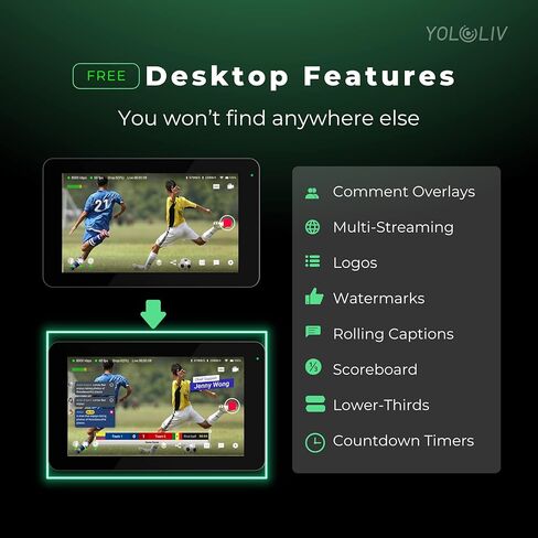 YoloLiv YoloBox Mini Ultra-Portable All-in-One Smart Live Streaming Encoder & Monitor… in Kuwait