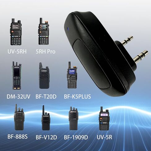 BAOFENG Programming Adapter, Wireless Radio Programmer Compatible with UV-5R, UV-5R Mini, UV-82, BF-888S, Support iOS & Android App, No PC Driver Required for Fast Frequency Setup in Kuwait