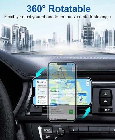حامل هاتف محمول للسيارة بقدرة 15 وات من Beeasy مع وظيفة الشحن - شاحن لاسلكي للسيارة ومحطة شحن حثي أوتوماتيكية للسيارة - حامل للهاتف المحمول وشاحن سيارة تهوية لهاتف iPhone Samsung Huawei LG إلخ in Kuwait