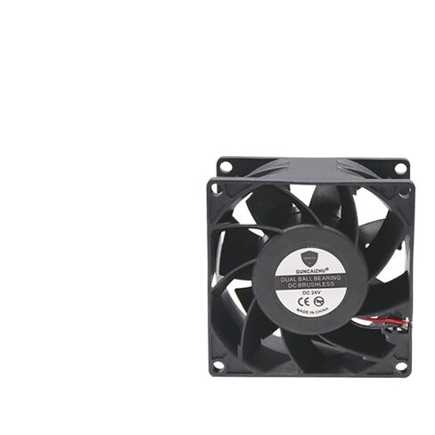 8038 Cooling Fan 24V 80x80x38MM Maintenance Free Ball Bearing Frequency Converter 5800RPM 0.5A with 2pin in Kuwait
