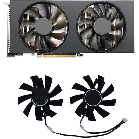 مروحة تبريد بطاقة الرسومات VGA لـ 51RISC RX6700 10 جيجابايت، لـ 51RISC RX 5600XT RX5600XT 6G GDDR6، 2 قطعة/المجموعة، GA92S2U in Kuwait
