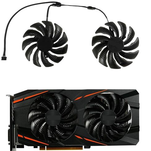 2 قطعة/المجموعة، PLD09210S12HH، مبرد وحدة معالجة الرسومات، مروحة بطاقة الفيديو، لـ RX480 RX580 RX570 RX 470 480 570 580 الألعاب، تبريد بطاقة الرسومات in Kuwait