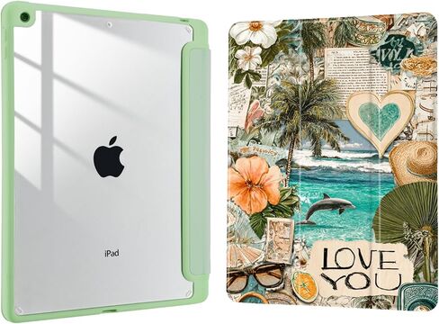 Joyland Case for iPad 10th Generation Case 10.9 inch 2022/(A16) 11th Gen 11 Inch 2025with Pencil Holder,Leopard Print&Flower Shockproof Cover Clear Transparent Back Shell Auto Wake/Sleep,Pink in Saudi Arabia