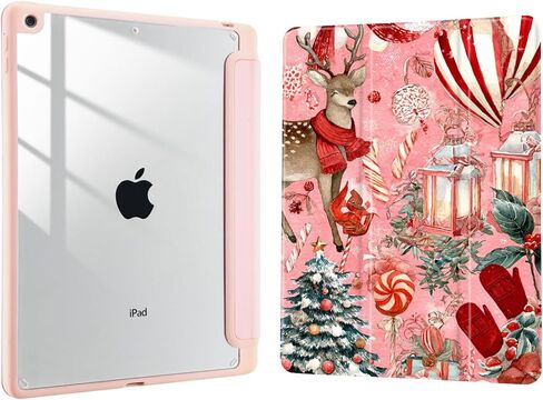Joyland Case for iPad 10th Generation Case 10.9 inch 2022/(A16) 11th Gen 11 Inch 2025with Pencil Holder,Leopard Print&Flower Shockproof Cover Clear Transparent Back Shell Auto Wake/Sleep,Pink in Saudi Arabia