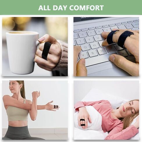 10PCS Buddy Straps for Fingers, Adjustable Buddy Tape Finger Straps for Broken, Sprained, Jammed, Swollen Fingers, Buddy Bands Finger Loop For Finger Pain Relief And Injury Support, Comfortable Wear in Kuwait