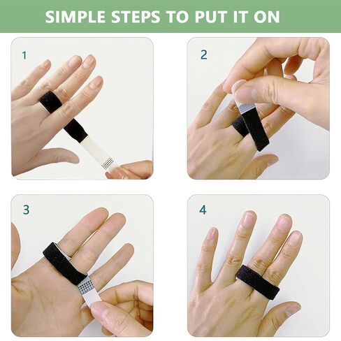 10PCS Buddy Straps for Fingers, Adjustable Buddy Tape Finger Straps for Broken, Sprained, Jammed, Swollen Fingers, Buddy Bands Finger Loop For Finger Pain Relief And Injury Support, Comfortable Wear in Kuwait