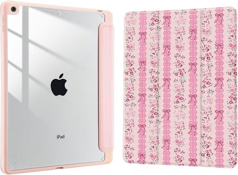 Joyland Case for iPad 10th Generation Case 10.9 inch 2022/(A16) 11th Gen 11 Inch 2025with Pencil Holder,Leopard Print&Flower Shockproof Cover Clear Transparent Back Shell Auto Wake/Sleep,Pink in Saudi Arabia