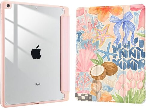 Joyland Case for iPad 10th Generation Case 10.9 inch 2022/(A16) 11th Gen 11 Inch 2025with Pencil Holder,Leopard Print&Flower Shockproof Cover Clear Transparent Back Shell Auto Wake/Sleep,Pink in Saudi Arabia