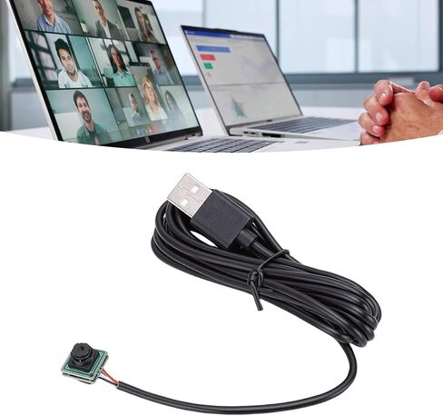 وحدة كاميرا Pomya USB، بدقة 2 ميجابكسل Full HD 1080P 30 إطارًا في الثانية مع عدسة زاوية واسعة 180 درجة لمكالمات الفيديو والاجتماعات والألعاب والبث المدرسي عبر الإنترنت in Kuwait