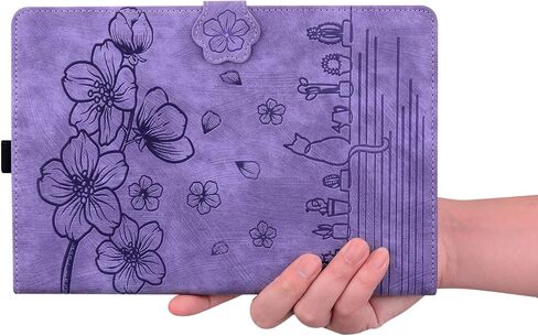 Case for Samsung Galaxy Tab S11 Ultra 14.6 inch 2025,Multi-Angle Viewing PU Leather Folio Stand Cover with Pencil Holder,Shockproof Protective Case for Samsung Galaxy Tab S11 Ultra,Purple in Kuwait