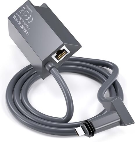 لمحول Starlink Ethernet لـ Starlink Rectangle Dish Satellite Internet V2، لمحول Starlink إلى RJ45 Gigabit Ethernet اتصال شبكة سريع ومستقر لـ Starlink Actuated Gen 2، أسود in Kuwait