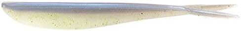Lunker City Fishing Fin-S Fish 7" Split Tail Soft Plastic Jerk Bait Minnow Original Walleye and Bass Lure, 4 Per Bag, Made in The USA in Kuwait