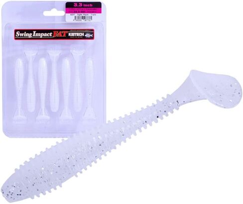 Keitech FS33416 Fat Swing Impact Silver Flash, 3.3" in Kuwait