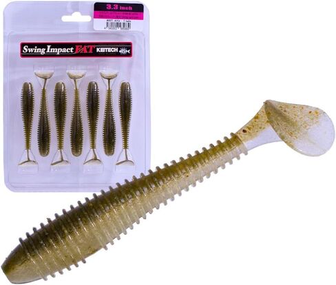 Keitech FS33416 Fat Swing Impact Silver Flash, 3.3" in Kuwait