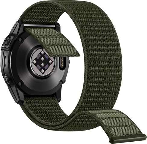 GEAK 22mm Hook and Loop Nylon Watch Band Compatible for Garmin Fenix 8 47mm/ Epix Pro 47mm / Fenix 7/6/5, Quick Dry Ultralight Sport Adjustable Replacement Strap for Garmin Instinct 2, Instinct 3 45mm in Kuwait