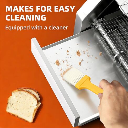 JOHAKYU Commercial Conveyor Toaster - 300 Slices/Hour, Heavy Duty Stainless Steel for Buns Bagels Bread Restaurant Use/Includes Cleaning Accessories in Saudi Arabia