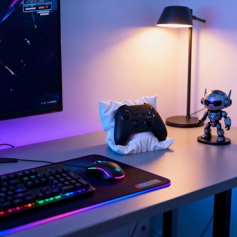 حامل وحدة تحكم على شكل وسادة، حامل بلاستيكي متوافق مع وحدات تحكم Xbox وPS5، ملحق مكتب الألعاب in Kuwait