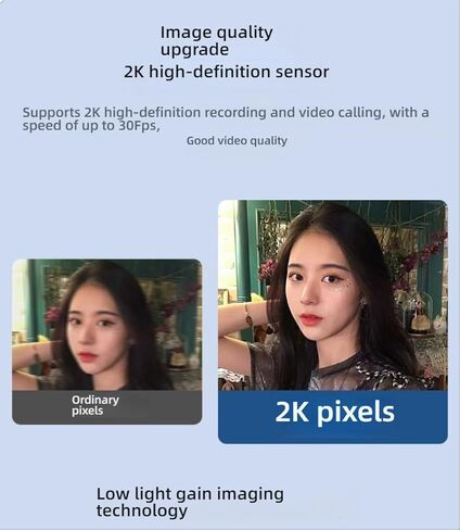 1080p/2k High-Definition USB Computer Camera with Beauty Lighting for Online Teaching, Live Streaming, and Remote Meetings 1080p in Kuwait
