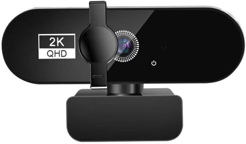 كاميرا شبكة USB عالية الوضوح 4K للتدريس عبر الإنترنت والبث المباشر ومكالمات الفيديو - التوصيل والتشغيل، دقة 1080p/2k/4k 2k in Kuwait