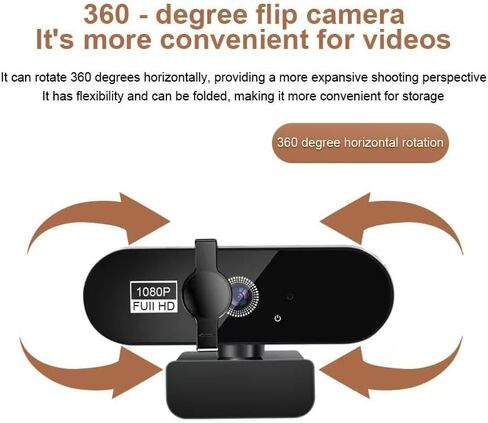 High-Definition USB Camera, 2k/4k Resolution, Plug-and-Play for Online Teaching, Live Streaming, Remote Meetings 2k in Kuwait