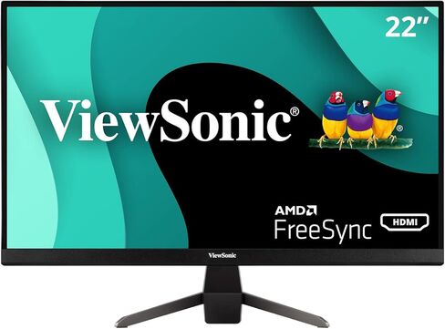 شاشة الألعاب ViewSonic VX2267-MHD مقاس 22 بوصة بدقة 1080 بكسل مع 100 هرتز و1 مللي ثانية وFreeSync وHDMI وVGA وDP (متجددة) in Kuwait