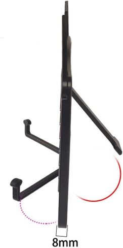 Desktop for Score Office Study to Home Tablet Book Lightweight Sheet Carry Abs Phone Tabletop Music Folding Black Music Holder in Kuwait