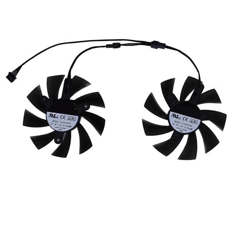 2 قطعة/المجموعة، FL8015 12VB، T129215SU، مروحة بطاقة الفيديو، مبرد VGA، لـ 51Risc RX 580 8G لـ 51RISC RX580 DE 8GB 2048SP(FL8015 12VB) in Kuwait