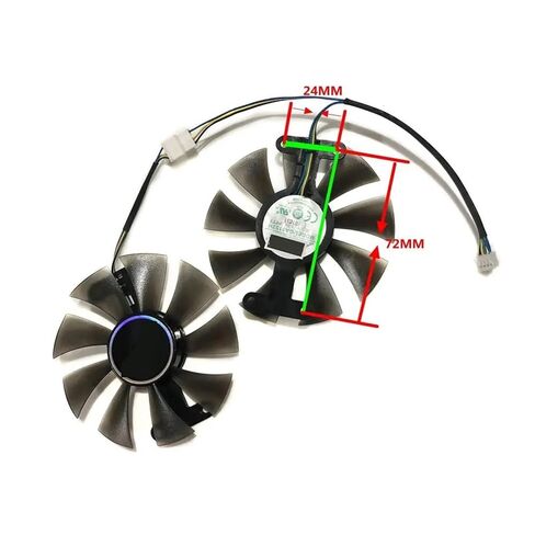 2Pcs/Set,Video Card Cooling Fan,Graphics GPU Cooler,GA91S2H,for 1050Ti X Gaming,760 2GD5 HB,750Ti in Kuwait