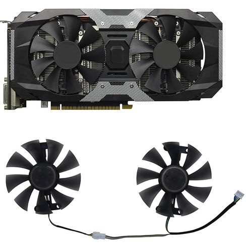 2Pcs/Set,Video Card Cooling Fan,Graphics GPU Cooler,GA91S2H,for 1050Ti X Gaming,760 2GD5 HB,750Ti in Kuwait