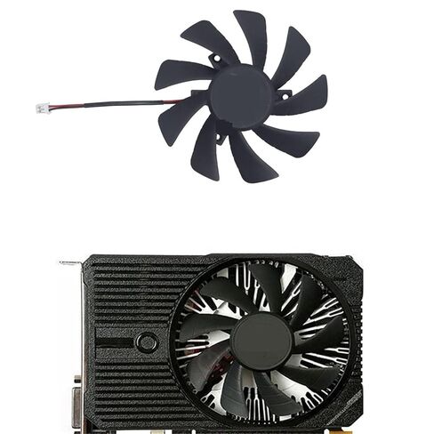 مبرد VGA GPU، مروحة بطاقة رسومات الفيديو، T129215BH، T129215SH، لـ 1050Ti Mini 4GB 1050 2GB، للألعاب 1650 OC 1630 4G in Kuwait