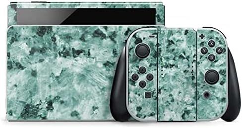 Skinit Decal Gaming Skin Compatible with Nintendo Switch OLED (2021) - Marbleized Mint Design in Kuwait