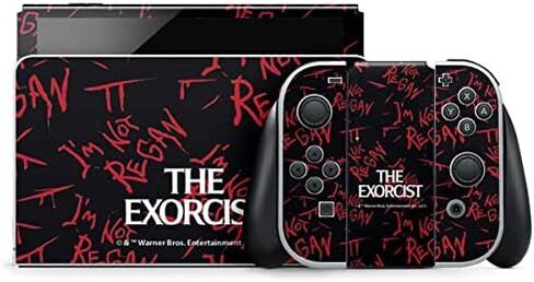 ملصق ألعاب Skinit متوافق مع Nintendo Switch OLED (2021) - تصميم Warner Bros The Exorcist Im Not Regan المرخص رسميًا in Kuwait