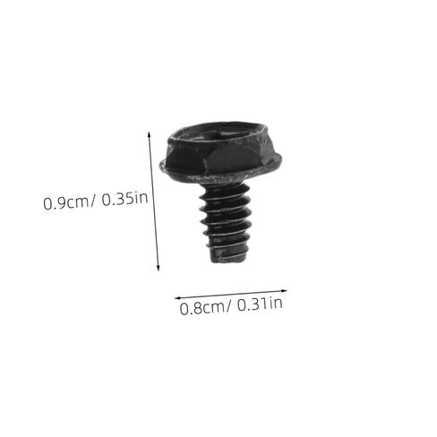 100pcs Black 6#-32x6mm Pci Slot Screws and Power Supply Mounting Fasteners for Computer Case Repair and Assembly in Kuwait