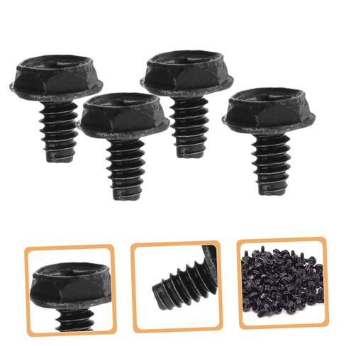 100pcs Black 6#-32x6mm Pci Slot Screws and Power Supply Mounting Fasteners for Computer Case Repair and Assembly in Kuwait